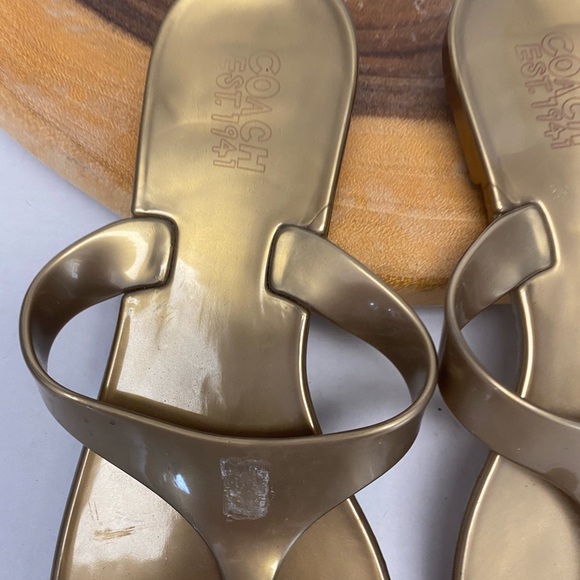 Coach POPPY collection Thongs Sandals As-IS - Picture 2 of 4